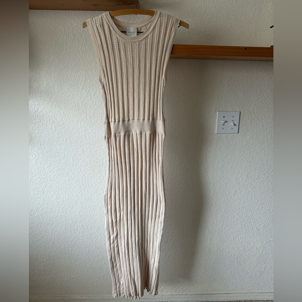 Varley Florian Maxi Dress Size Small in Cream - Picture 2 of 5